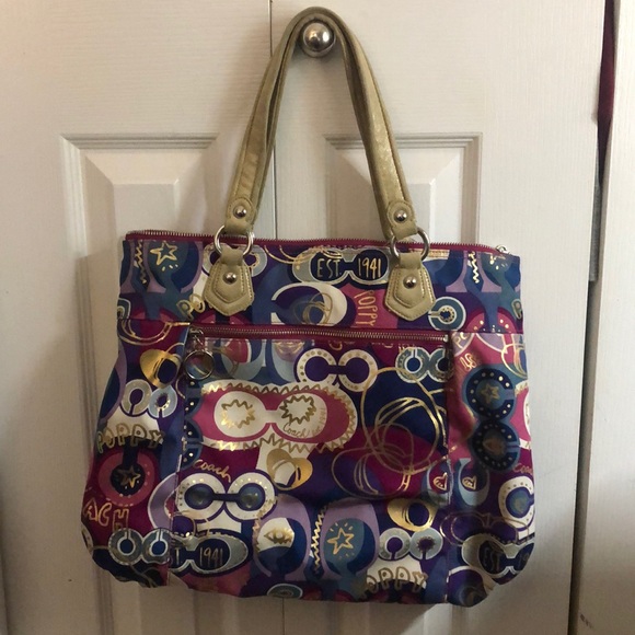Coach Poppy POP C Glam Tote - Picture 1 of 6